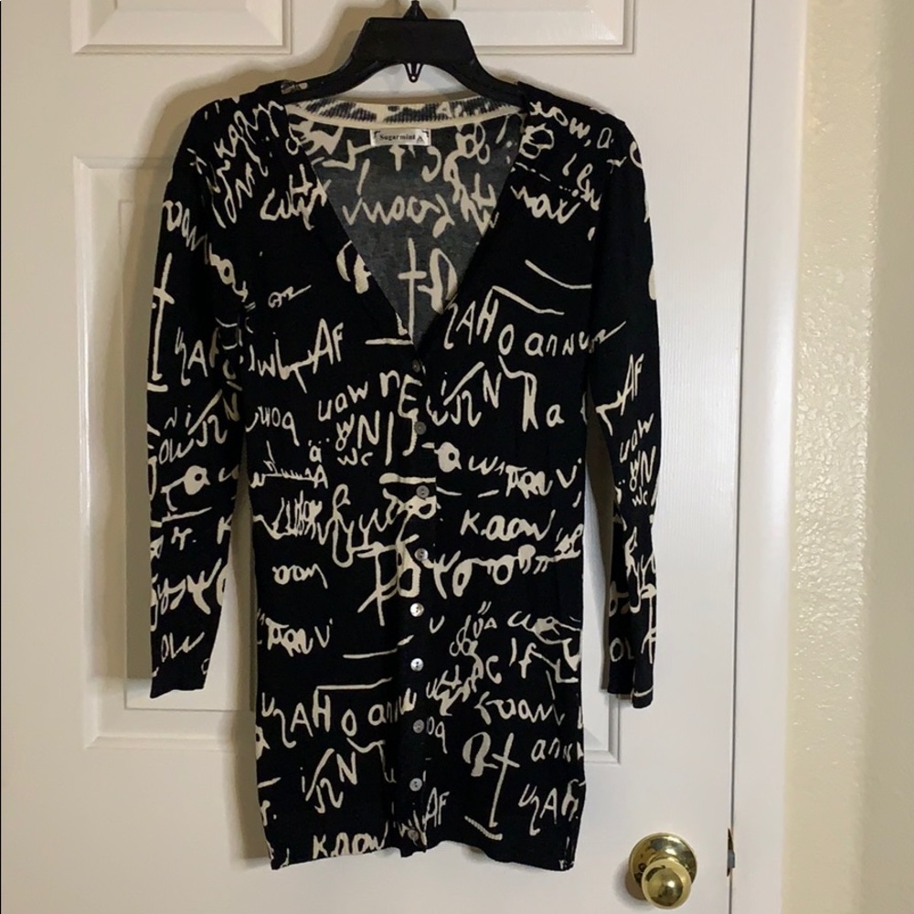 Black and White Cardigan